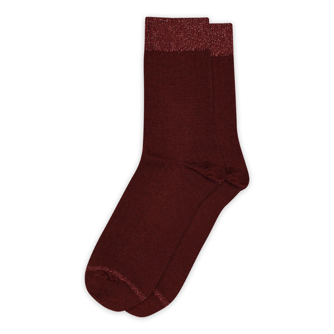 Erina Wool strømper - Wine Red